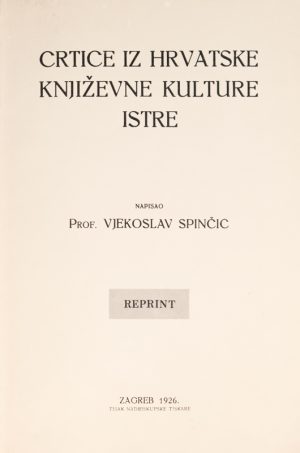 Crtice iz hrvatske književne kulture Istre