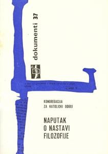 Naputak o nastavi filozofije (D-37)