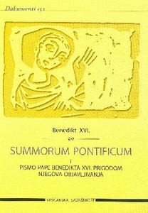 Summorum pontificum i pismo pape Benedikta XVI. prigodom njegova objavljivanja (D-152)