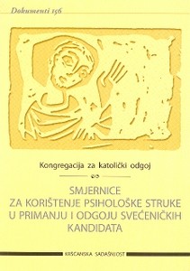 Smjernice za korištenje psihološke struke u primanju i odgoju svećeničkih kandidata (D-156)