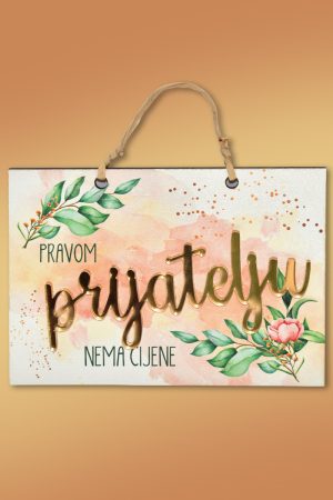 Drvena pločica – Prijateljstvo